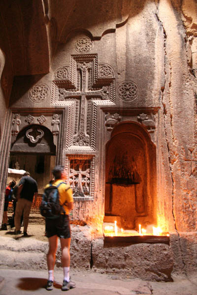Внутри монастыря Гегард