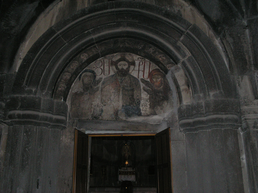 Inside the monastery Kecharis